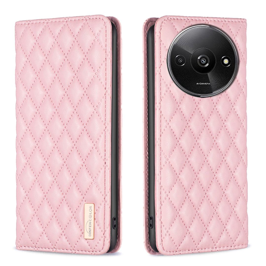 BINFEN COLOR BF Style-16 For Xiaomi Redmi A3 / Poco C61 4G Case PU Leather Magnetic Closure Flip Phone Cover BINFEN COLOR BF Style-16 For Xiaomi Redmi A3 / Poco C61 4G Case PU Leather Magnetic Closure Flip Phone Cover